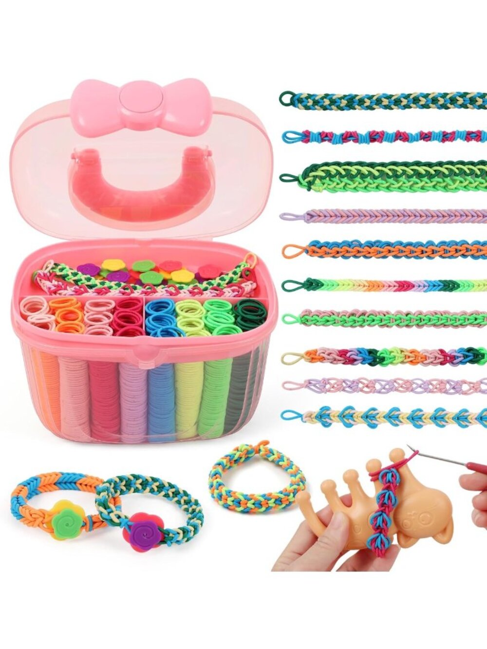 Trendy Friendship Bracelet Kit for Kids & Teens - Crafting Fun Ages 8-12